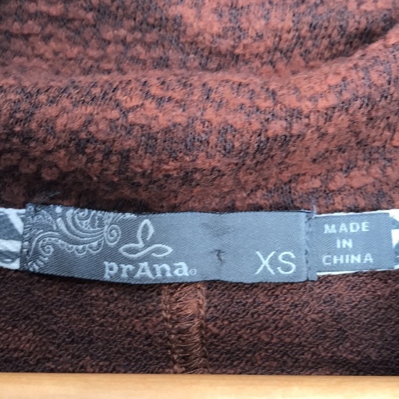 PRANA Women's Frieda Top long sleeve turtleneck oversized XS brown - Picture 10 of 10